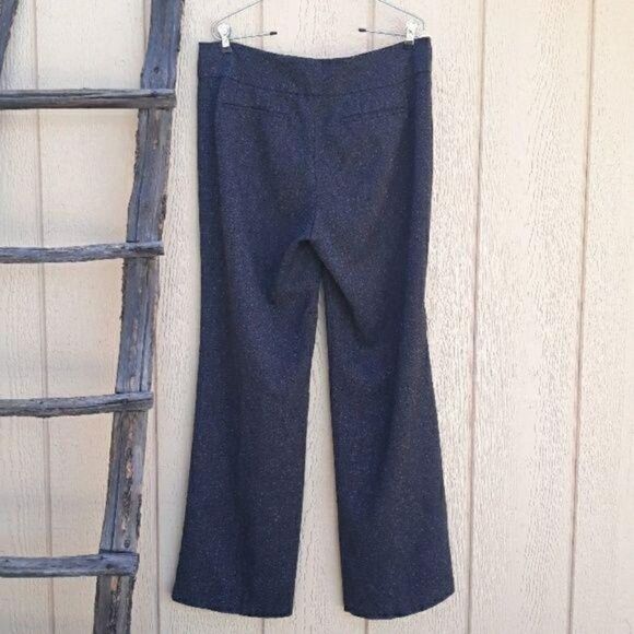 Dana Buchman Dress Pants High-rise Straight Leg Black Gray Speckled Size 10 - Picture 2 of 8